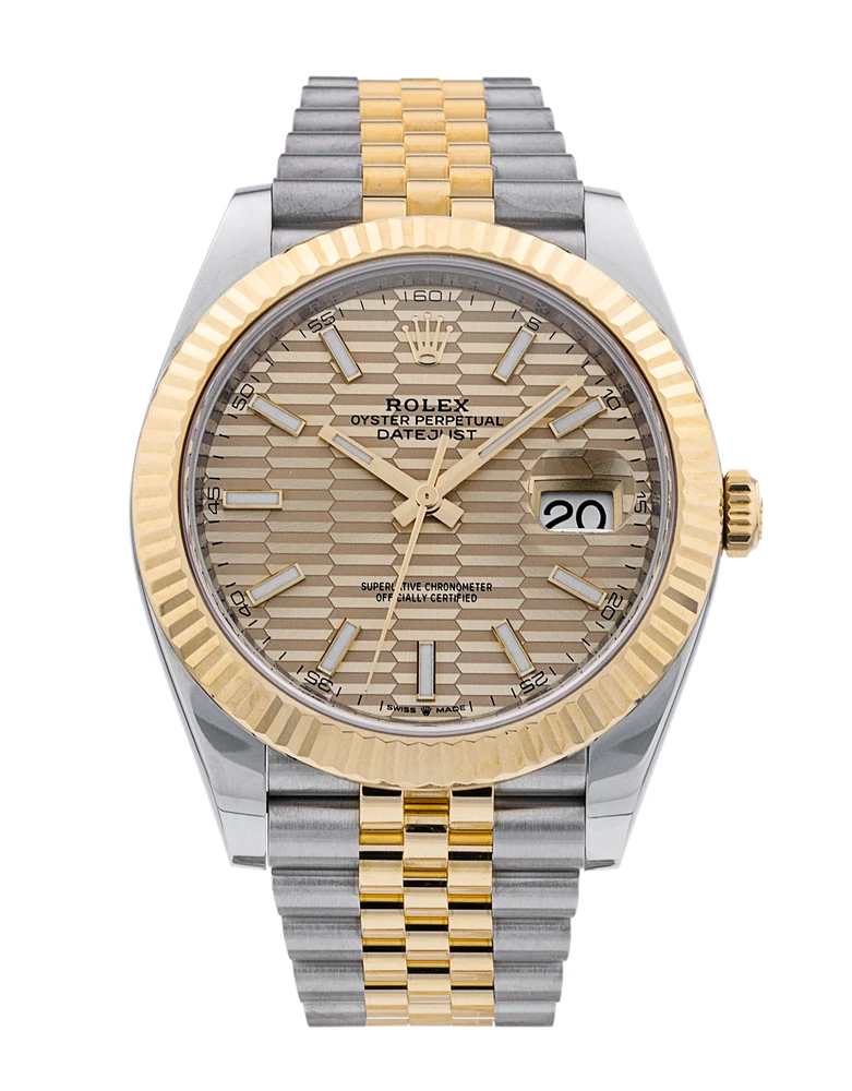 Rolex Golden Fluted Datejust (Swiss) Watch In Pakistan