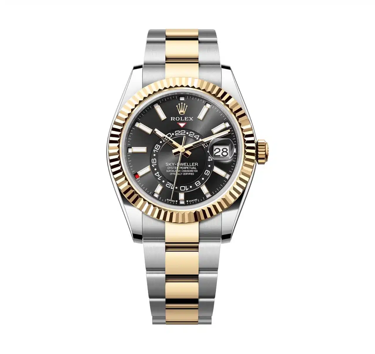 Rolex Sky-Dweller Two Tone Black Dial Watch In Pakistan