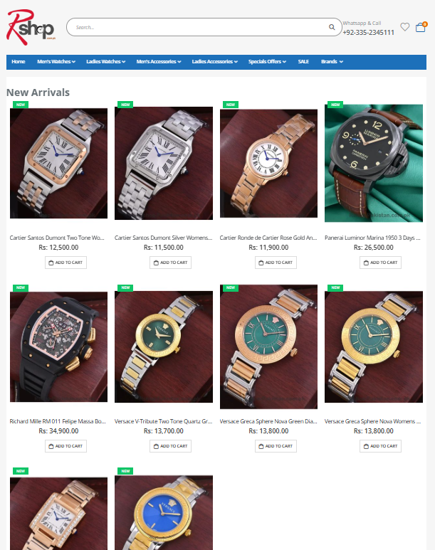 RShop Pakistan – Luxury Watches & Accessories in Pakistan